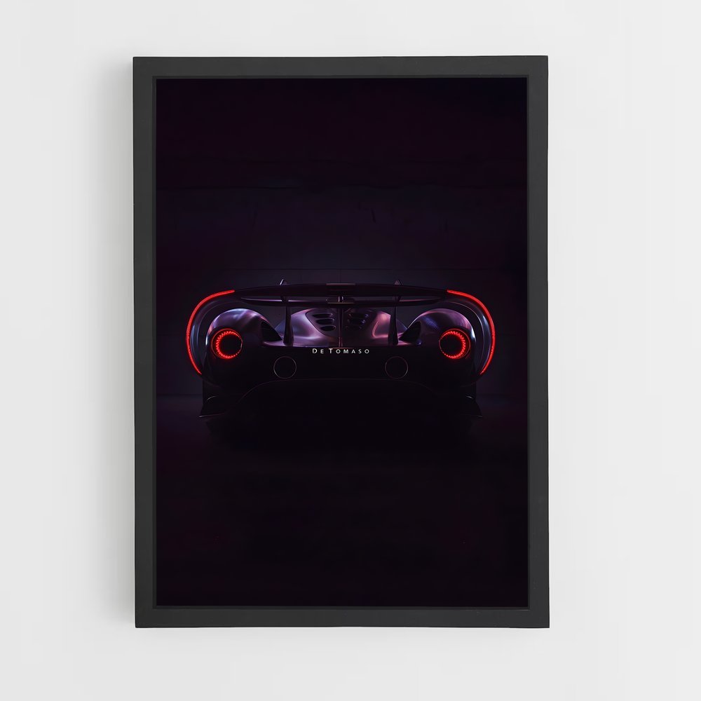 Poster Supercar Dreams – affiche De Tomaso (vue 2)